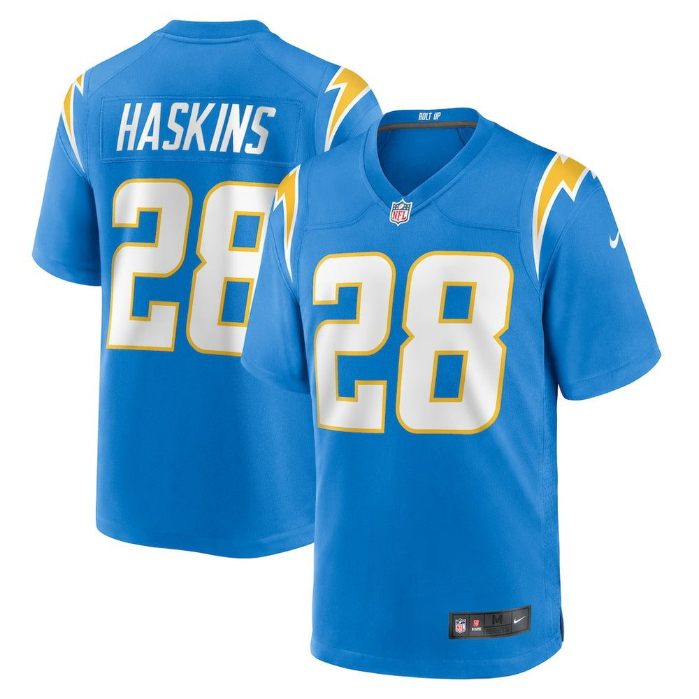 Hassan Haskins Team Game Jersey - Los Angeles Chargers