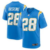 Hassan Haskins Team Game Jersey - Los Angeles Chargers