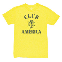 Club America 1863FC Team Arch Vintage Tri-Blend T-Shirt - Yellow
