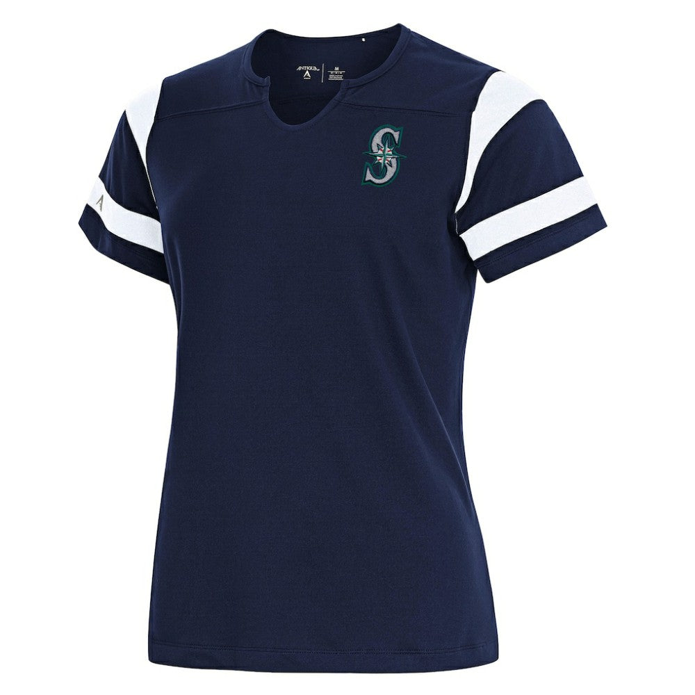 MLB Seattle Mariners Antigua Women's Encounter Notch Neck Top
