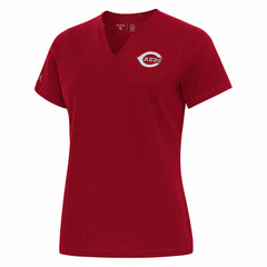 MLB Cincinnati Reds Antigua Women's Notch Neck T-Shirt