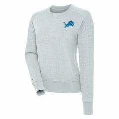 Antigua Women's Forward Fleece Pullover Sweatshirt - Detroit Lions