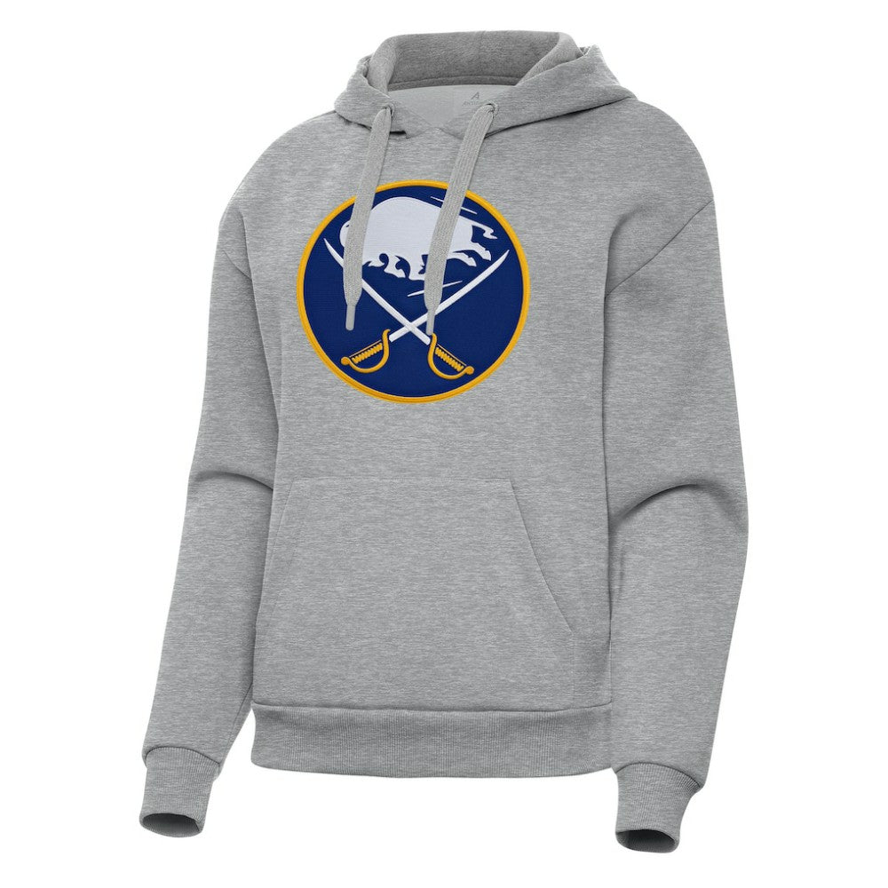 NHL Heather Gray Buffalo Sabres Antigua Women's Victory Pullover Hoodie