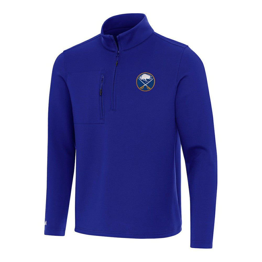 NHL Royal Buffalo Sabres Antigua Insider Quarter-Zip Top