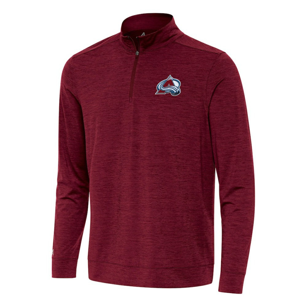 NHL Burgundy Colorado Avalanche Antigua Bright Quarter-Zip Top