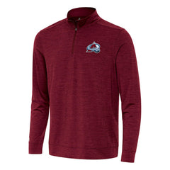 NHL Burgundy Colorado Avalanche Antigua Bright Quarter-Zip Top