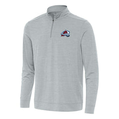 NHL Heather Gray Colorado Avalanche Antigua Bright Quarter-Zip Top