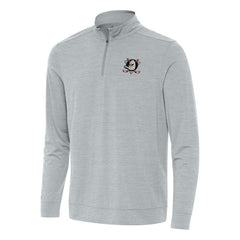 NHL Heather Gray Anaheim Ducks Antigua Bright Quarter-Zip Top