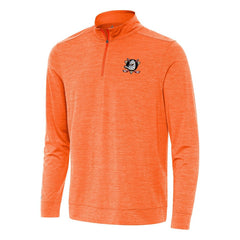 NHL Heather Orange Anaheim Ducks Antigua Bright Quarter-Zip Top