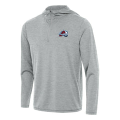 NHL Heather Gray Colorado Avalanche Antigua Tidy Quarter-Zip Hoodie