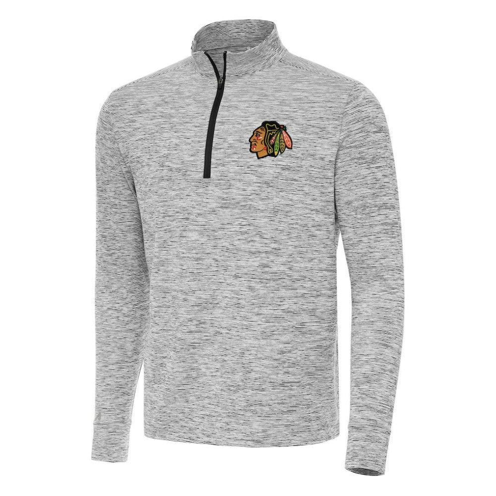 NHL Black Chicago Blackhawks Antigua Cause Quarter-Zip Top
