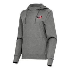 NHL Heather Black Carolina Hurricanes Antigua Women's Justice Pullover Hoodie