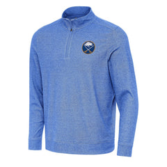 NHL Heather Royal Buffalo Sabres Antigua Subtle Quarter-Zip Sweatshirt