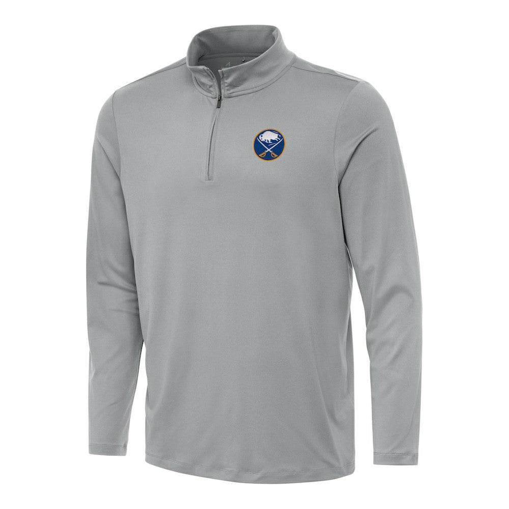 NHL Gray Buffalo Sabres Antigua Reprocess Quarter-Zip Top