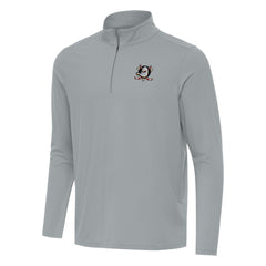 NHL Gray Anaheim Ducks Antigua Intent Quarter-Zip Top