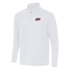 NHL White Carolina Hurricanes Antigua Intent Quarter-Zip Top