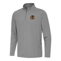 NHL Black Chicago Blackhawks Antigua Twine Quarter-Zip Top