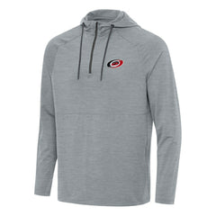 NHL Heather Gray Carolina Hurricanes Antigua Spikes Quarter-Zip Hoodie