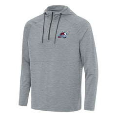 NHL Heather Gray Colorado Avalanche Antigua Spikes Quarter-Zip Hoodie