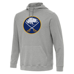 NHL Heather Gray Buffalo Sabres Antigua Cloud Pullover Hoodie