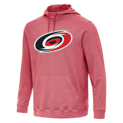 NHL Heather Red Carolina Hurricanes Antigua Cloud Pullover Hoodie
