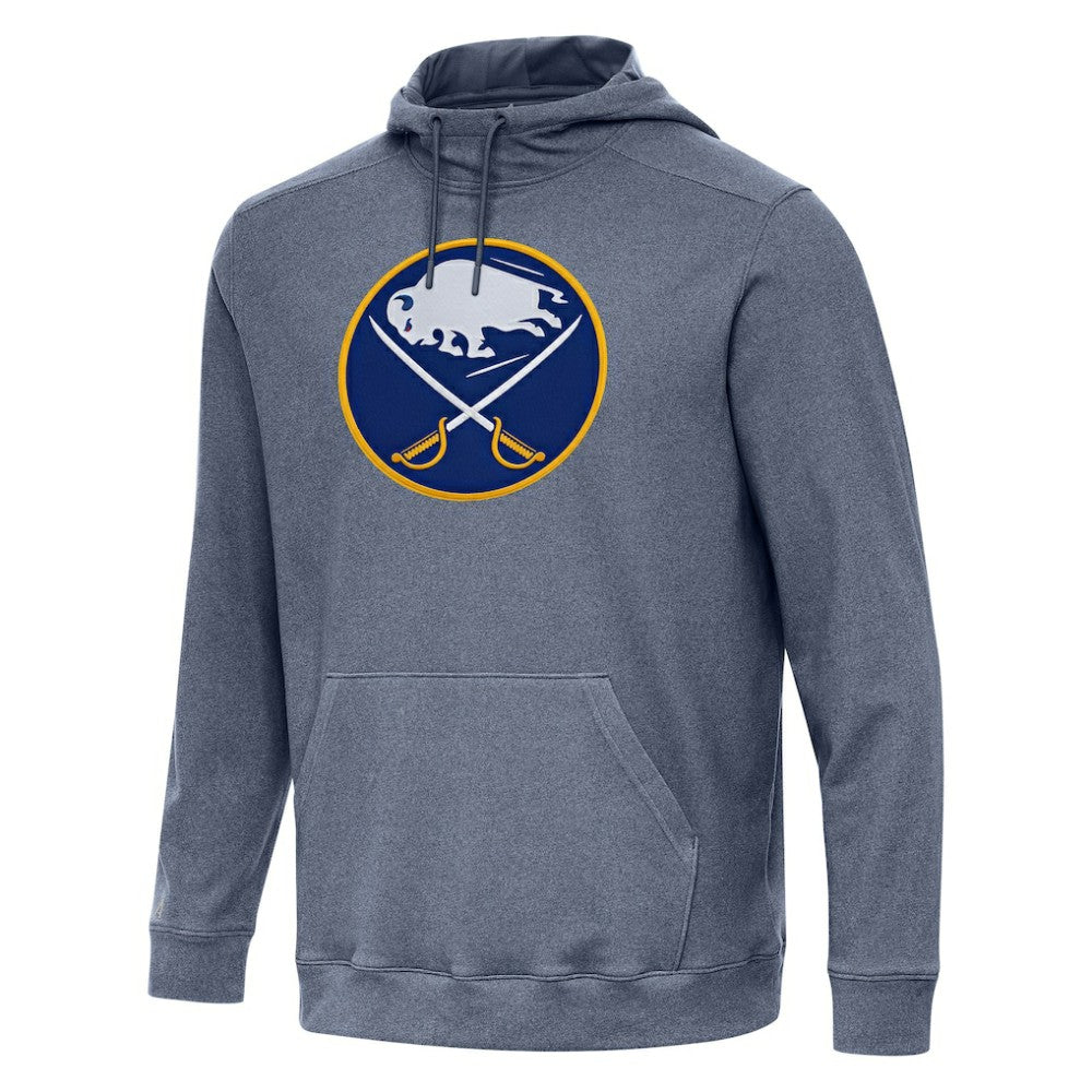 NHL Heather Navy Buffalo Sabres Antigua Cloud Pullover Hoodie