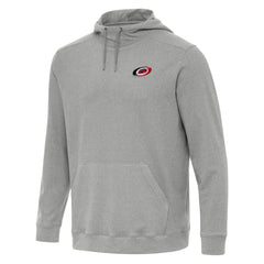 NHL Heather Gray Carolina Hurricanes Antigua Cloud Pullover Hoodie