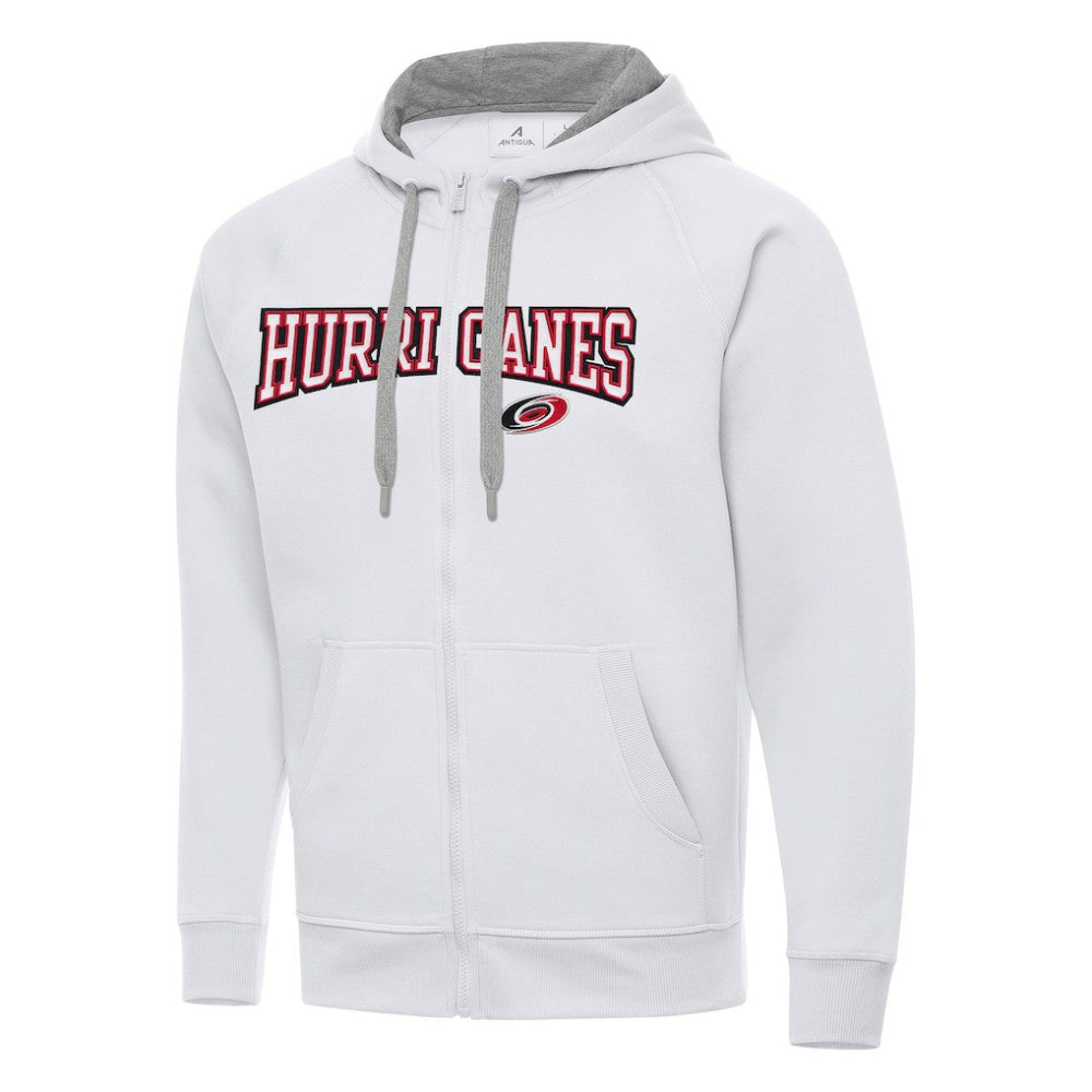 NHL White Carolina Hurricanes Antigua Big & Tall Victory Full-Zip Hoodie