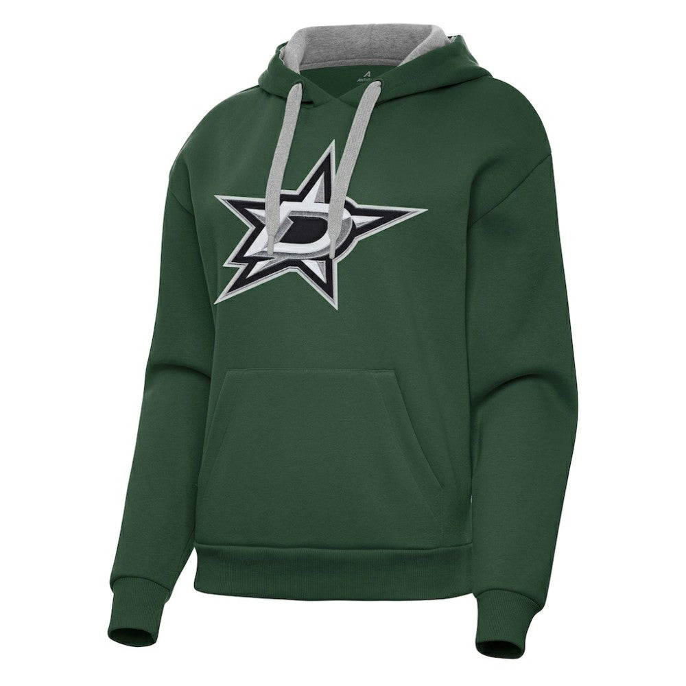 NHL Hunter Green Dallas Stars Antigua Women's Victory Pullover Hoodie