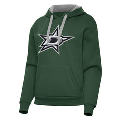 NHL Hunter Green Dallas Stars Antigua Women's Victory Pullover Hoodie