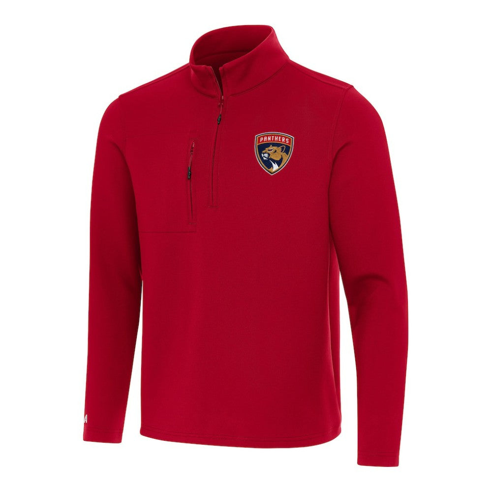 NHL Red Florida Panthers Antigua Insider Quarter-Zip Top