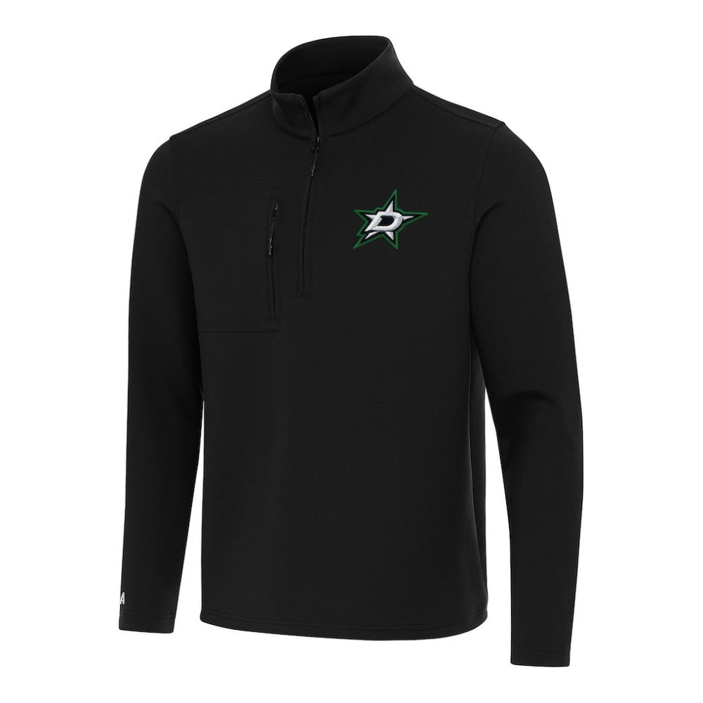 NHL Black Dallas Stars Antigua Insider Quarter-Zip Top