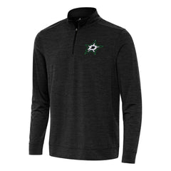 NHL Heather Black Dallas Stars Antigua Bright Quarter-Zip Top