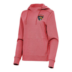 NHL Heather Red Florida Panthers Antigua Women's Justice Pullover Hoodie