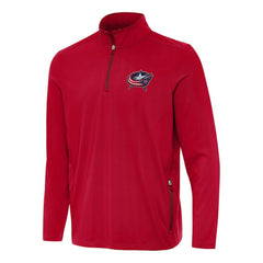 NHL Red Columbus Blue Jackets Antigua Perilous Quarter-Zip Sweatshirt