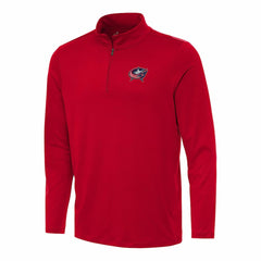 NHL Red Columbus Blue Jackets Antigua Reprocess Quarter-Zip Top