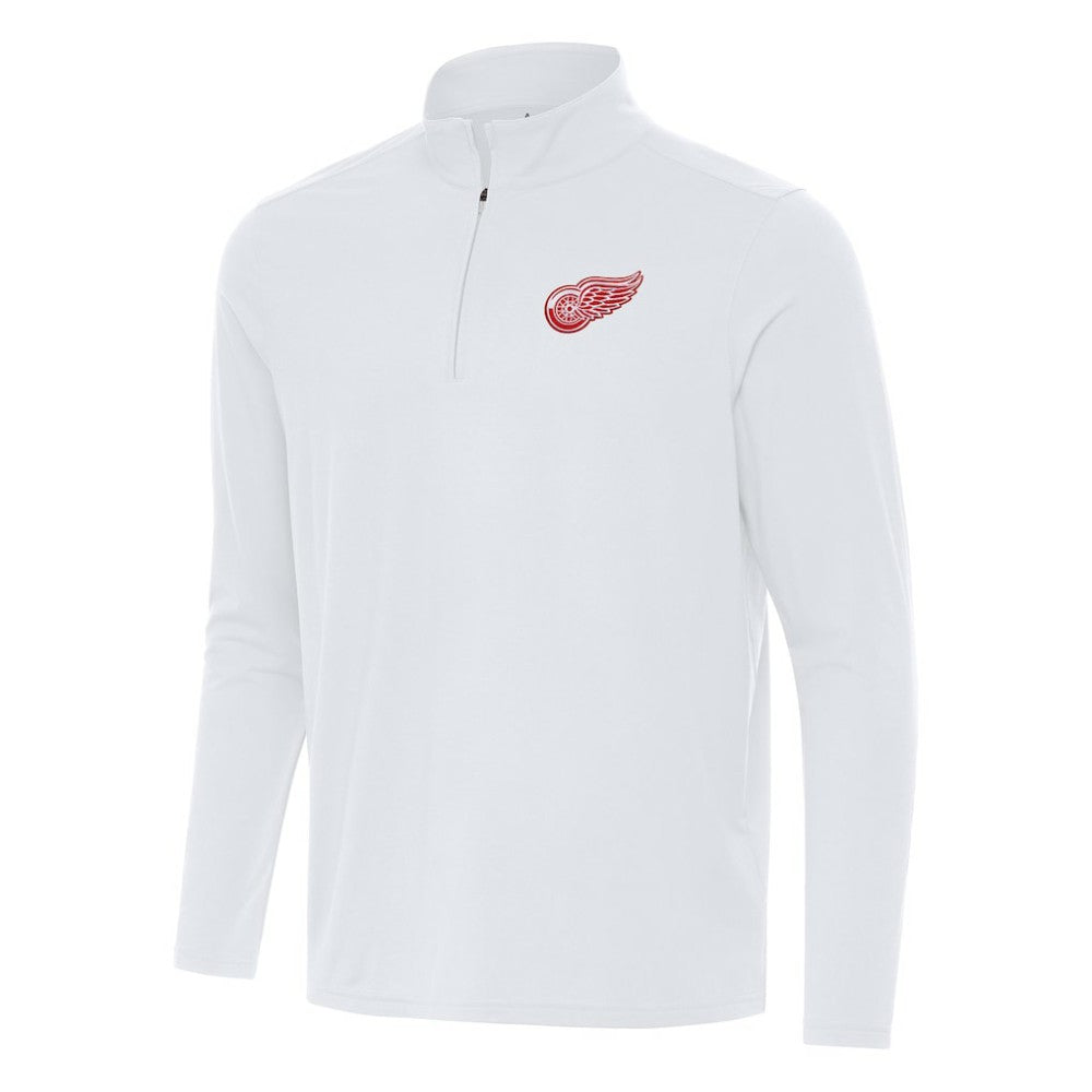 NHL White Detroit Red Wings Antigua Intent Quarter-Zip Top