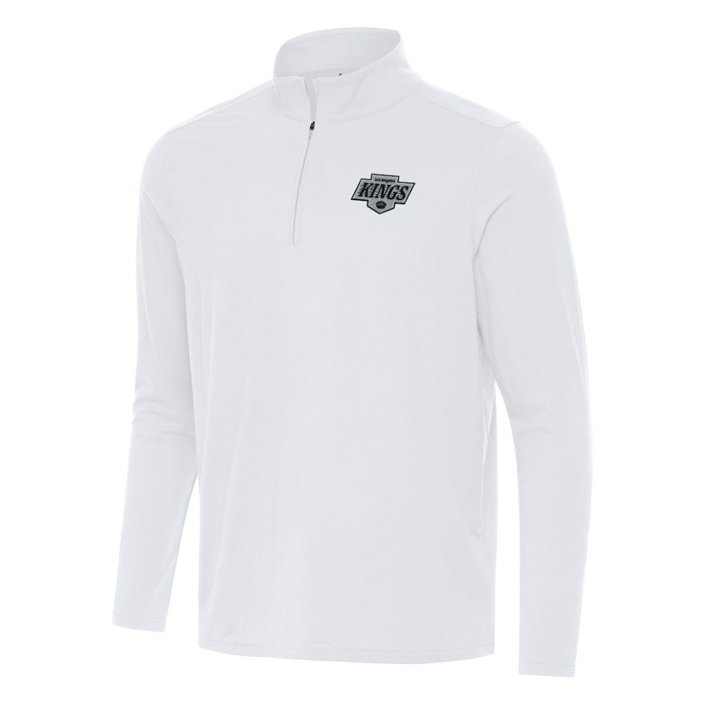 NHL White Los Angeles Kings Antigua Intent Quarter-Zip Top