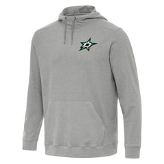 NHL Heather Gray Dallas Stars Antigua Cloud Pullover Hoodie