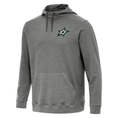 NHL Heather Black Dallas Stars Antigua Cloud Pullover Hoodie