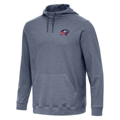 NHL Heather Navy Columbus Blue Jackets Antigua Cloud Pullover Hoodie