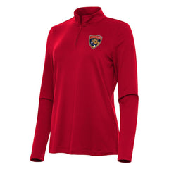 NHL Red Florida Panthers Antigua Women's Reprocess Quarter-Zip Top