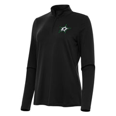 NHL Black Dallas Stars Antigua Women's Reprocess Quarter-Zip Top