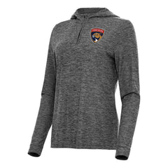 NHL Heather Black Florida Panthers Antigua Women's Daybreak Quarter-Zip Hoodie