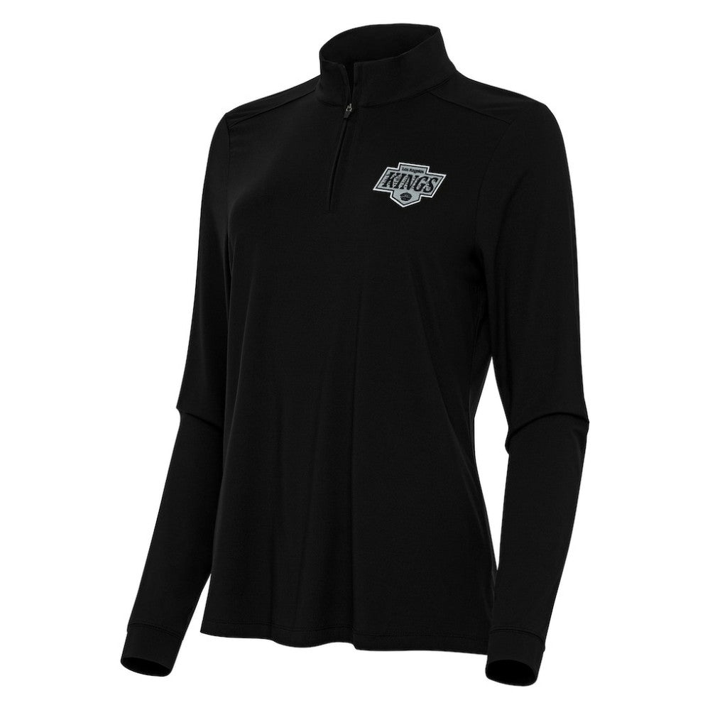 NHL Black Los Angeles Kings Antigua Women's Intent Quarter-Zip Top