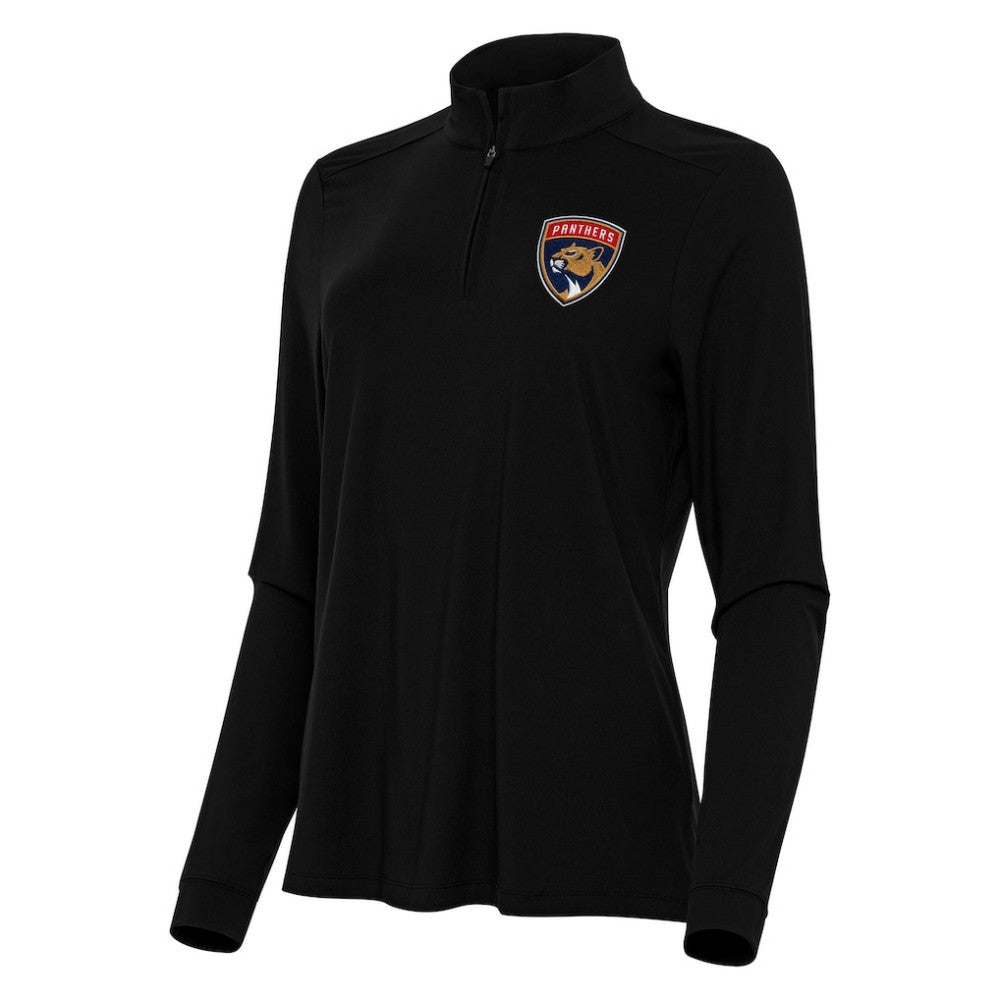 NHL Black Florida Panthers Antigua Women's Intent Quarter-Zip Top