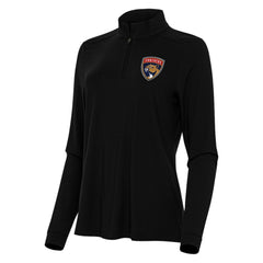 NHL Black Florida Panthers Antigua Women's Intent Quarter-Zip Top