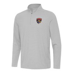 NHL Gray Florida Panthers Antigua Twine Quarter-Zip Top