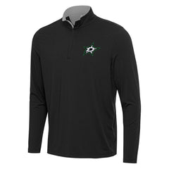 NHL Black/Gray Dallas Stars Antigua Content Quarter-Zip Pullover Top