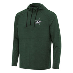 NHL Hunter Green Dallas Stars Antigua Spikes Quarter-Zip Hoodie